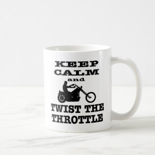 Ruhe und Drehung behalt des Flaschenfahrers Kaffeetasse