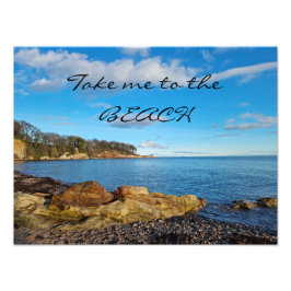 Ruhe und Entspannung am Strand Fotodruck