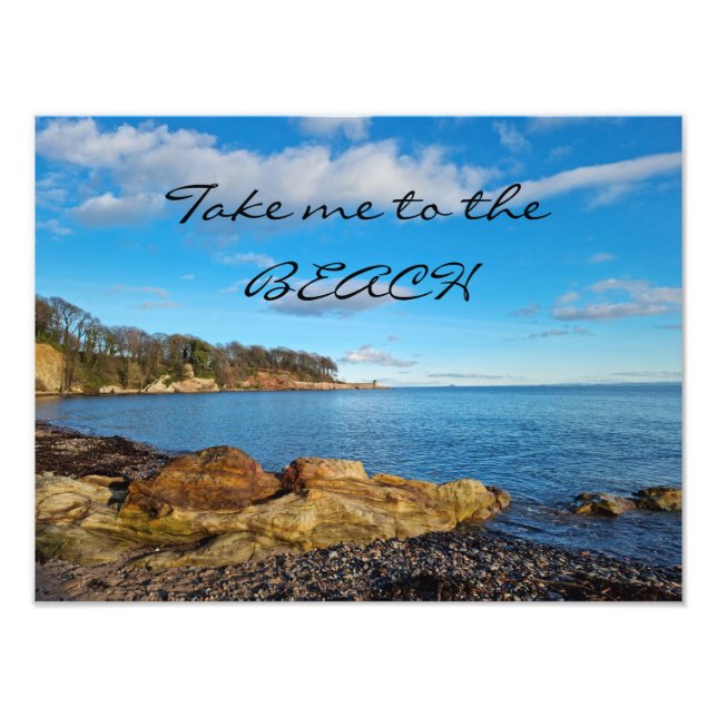 Ruhe und Entspannung am Strand Fotodruck (Vorne)