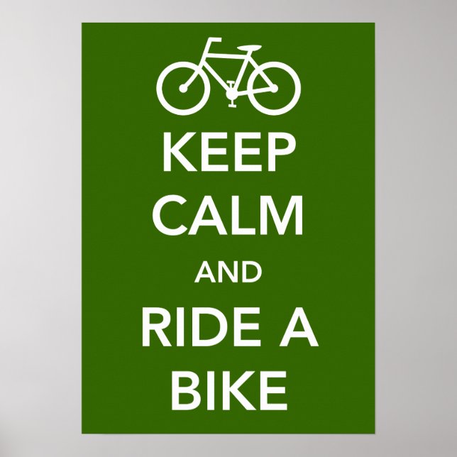 Ruhe und Entspannung auf dem Bike-Poster behalten Poster (Vorne)