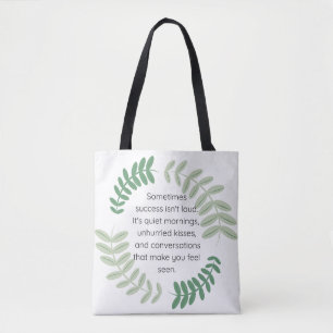 Ruhe und Erfolg Tasche