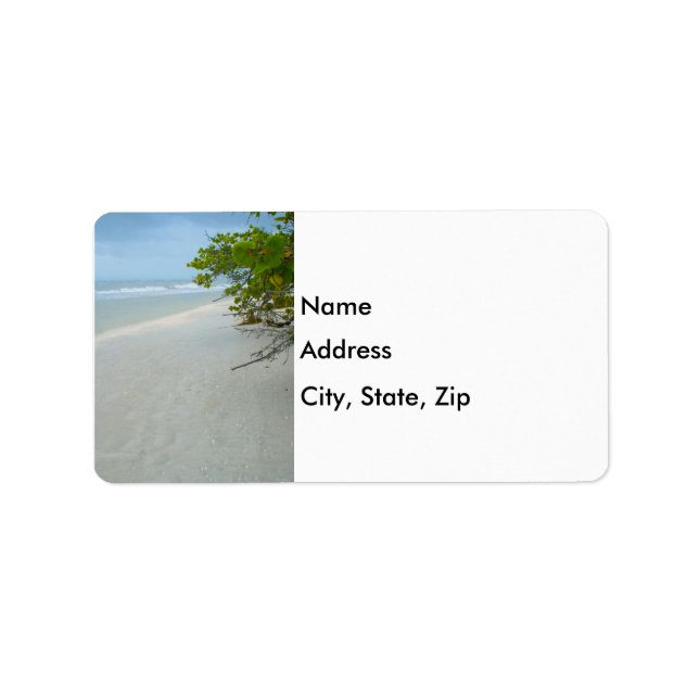 Ruhe und Erholung auf der Insel Sanibel Adressaufkleber (Vorne)