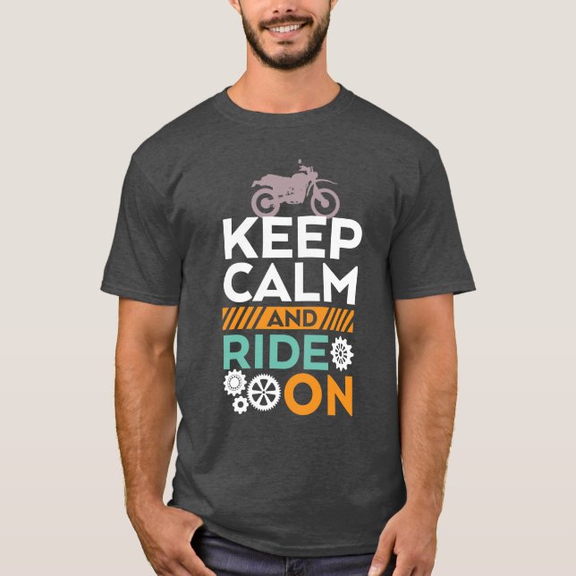 Ruhe und Fahrt auf dem Motorrad des T - Shirt beha (Vorderseite)