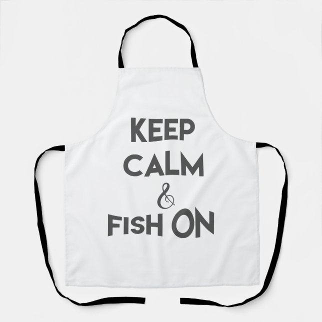 Ruhe und Fisch behalten Schürze (Vorderseite)