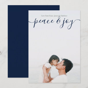 Ruhe und Freude Moderne Weihnachts Blue Card Einladung
