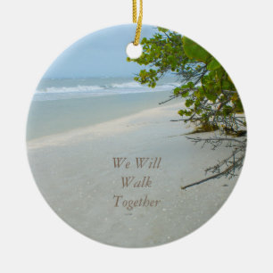 Ruhe und Frieden auf Sanibel Island Circle Ornamen Keramikornament