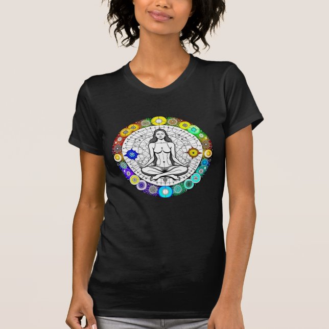 Ruhe und Friedliche Meditation T-Shirt (Vorderseite)