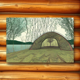 Ruhe und Friedliches Camping Poster