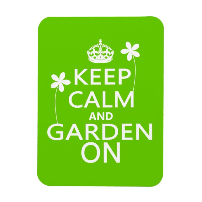 Ruhe und Garten behalten Magnet (Vertikal)