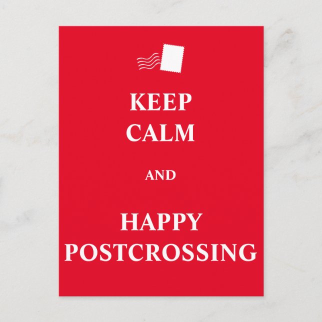 Ruhe und Gelassenheit behalten Postkarte (Vorderseite)