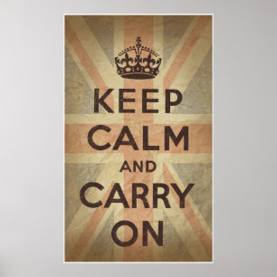Ruhe und Gelassenheit unter britischer Flagge beib Poster