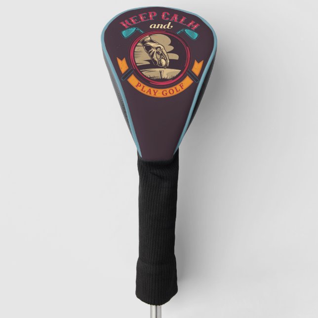 Ruhe und Golf behalten Headcover (Vorderseite)
