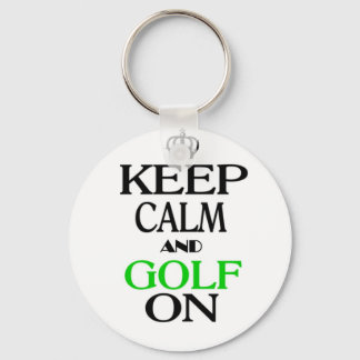 Ruhe und Golf behalten Schlüsselanhänger