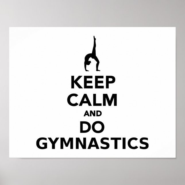 Ruhe und Gymnastik behalten Poster (Vorne)
