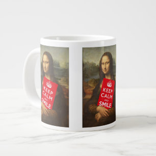 Ruhe und Lächeln behalten Jumbo-Tasse