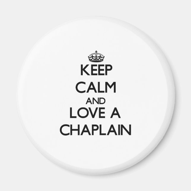 Ruhe und Liebe als Chaplain behalten Magnet (Vorne)
