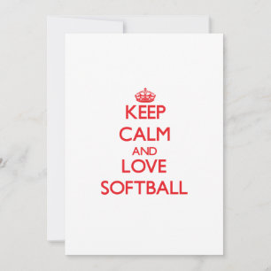 Ruhe und Liebe behalten Softball