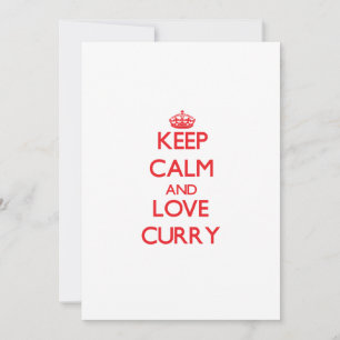Ruhe und Liebe Curry behalten