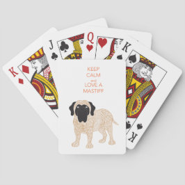 Ruhe und Liebe Ein Hund behalten Spielkarten