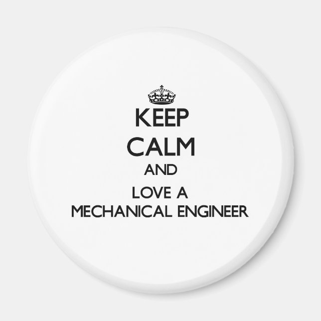 Ruhe und Liebe eines Maschinenbauingenieurs behalt Magnet (Vorne)