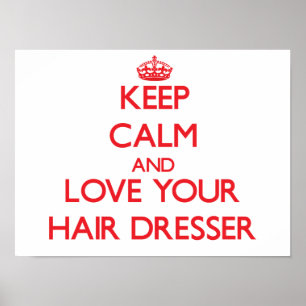 Ruhe und Liebe Ihres Haartrockners behalten Poster