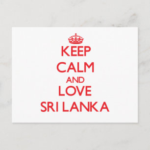 Ruhe und Liebe in Sri Lanka behalten Postkarte