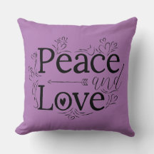 Ruhe und Liebe Kissen