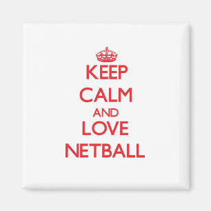 Ruhe und Liebe von Netball behalten Magnet