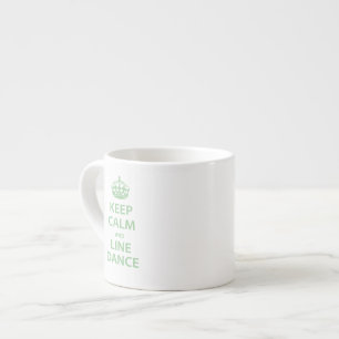 Ruhe und Line Dance behalten Espressotasse