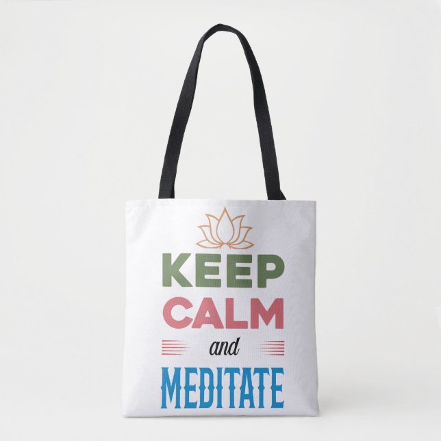 Ruhe und Meditat behalten - Vibranness Mindfulness Tasche (Vorderseite)