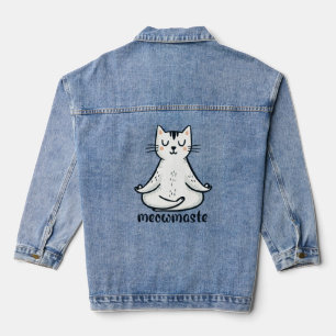 Ruhe und Niedliche Katze Jeansjacke