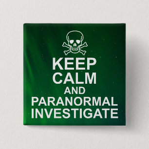 Ruhe und paranormale Untersuchung behalten Button