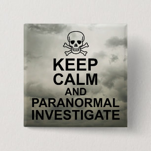Ruhe und paranormale Untersuchung behalten Button