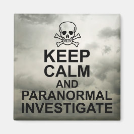 Ruhe und paranormale Untersuchung behalten Magnet