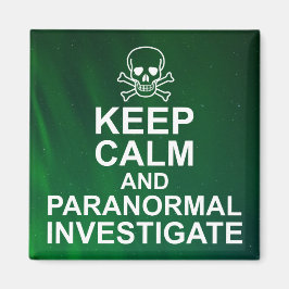 Ruhe und paranormale Untersuchung behalten Magnet