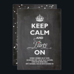 Ruhe und Party auf Chalkboard Funny Holiday behalt Einladung<br><div class="desc">Behalt Ruhe und Party auf Typografie mit Mistletoes auf Schwarz Chalkboard Funny Christmas / Holiday Party Einladungskarte. Mit Fett*fa*tin entworfen. Einfach mit eigenen Texten,  Fotos oder Bildern anpassen. Für individuelle Anfragen wenden Sie sich bitte direkt an fat*fa*tin. Es gelten benutzerdefinierte Gebühren. www.zazzle.com/fat_fa_tin www.zazzle.com/color_therapy www.zazzle.com/fatfatin_blue_knot www.zazzle.com/fatfatin_red_knot www.zazzle.com/fatfatin_mini_me www.zazzle.com/fatfatin_box www.zazzle.com/fatfatin_design www.zazzle.com/fatfatin_ink</div>