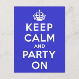Ruhe und Party Behalten Einladung