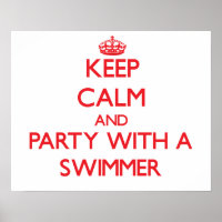 Ruhe und Party mit einem Schwimmer behalten