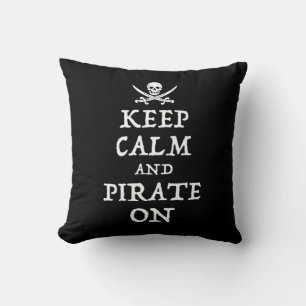 Ruhe und Piraten behalten Kissen