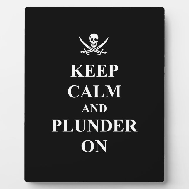 Ruhe und Plunder behalten Fotoplatte (Vorderseite)