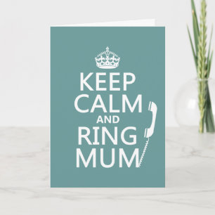 Ruhe und Ring Mum behalten - alle Farben Karte