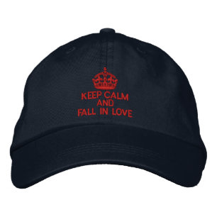 Ruhe und Rückgang der Liebe behalten Bestickte Kappe