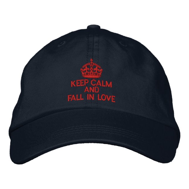 Ruhe und Rückgang der Liebe behalten Bestickte Kappe (Vorderseite)