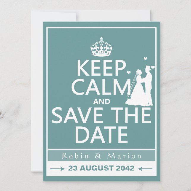 Ruhe und Save the Date behalten (vollständig anpas (Vorderseite)