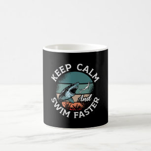 Ruhe und Schnelligkeit für Freediver behalten Kaffeetasse