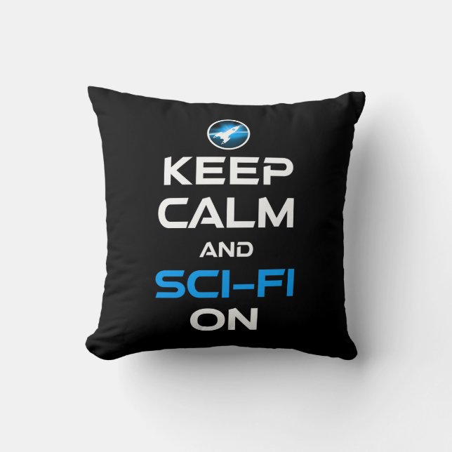 Ruhe und Sci-Fi behalten Kissen (Vorderseite)