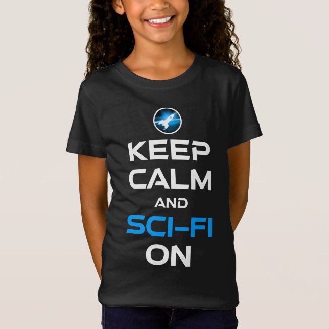 Ruhe und Sci-Fi behalten T-Shirt (Vorderseite)