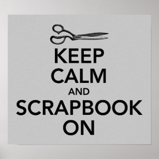 Ruhe und Scrapbook auf Plakat behalten