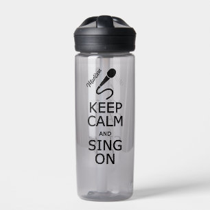 Ruhe und Singen auf individuelle Name behalten Trinkflasche