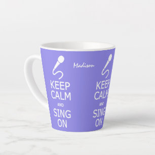 Ruhe und Singen auf individuelle Name und Farbe be Milchtasse